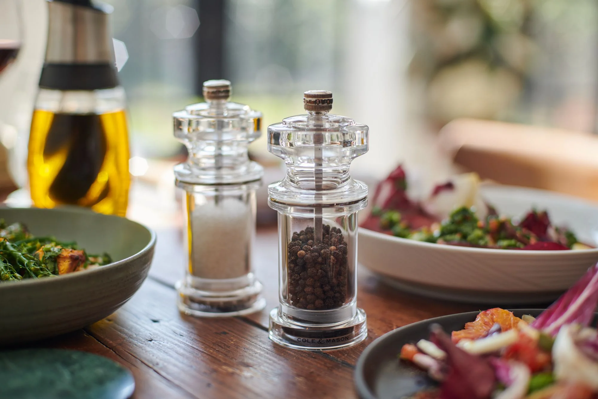 Cole & Mason 605 Acrylic Pepper Mill Acrylic and Stainless Steel - 5.80cm x 5.80cm x 14.40cm - Image 6