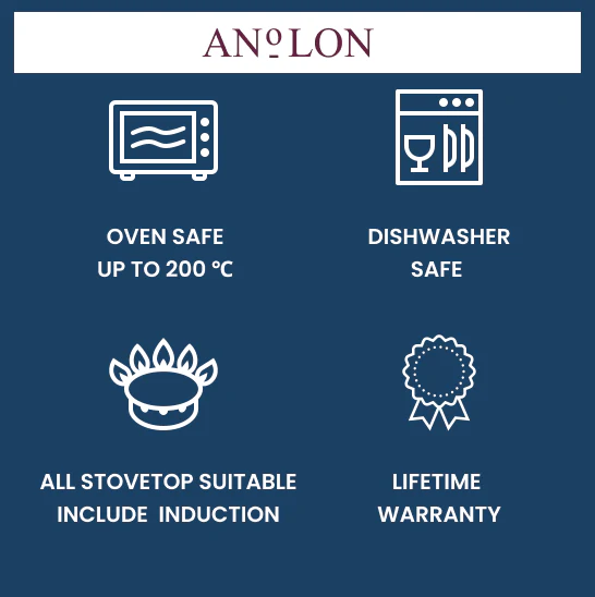 Anolon Endurance+ Nonstick Saucepan  -  20Cm/3.8L - Image 4