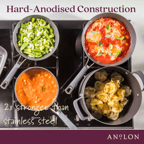 Anolon Endurance+ Nonstick Induction Open French Skillet Twin Pack 20/26cm - Image 3