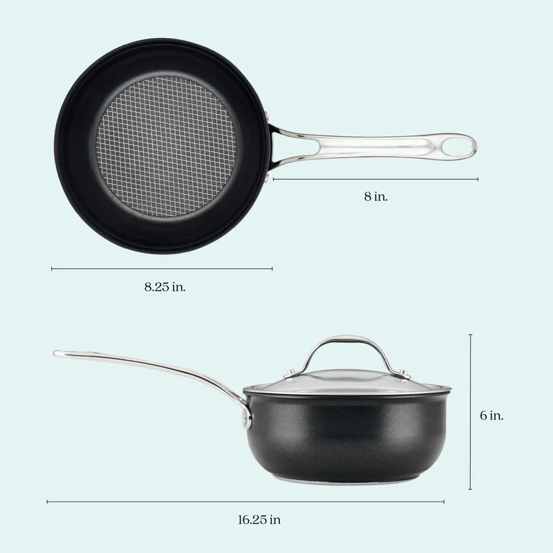 Anolon X Hybrid Nonstick Saucier - 20cm/2.4L - Image 4