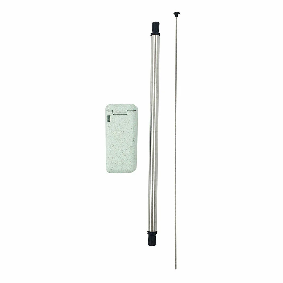Avanti Folding Stainless Steel Straw In Box With Cleaning Brush – Mint
