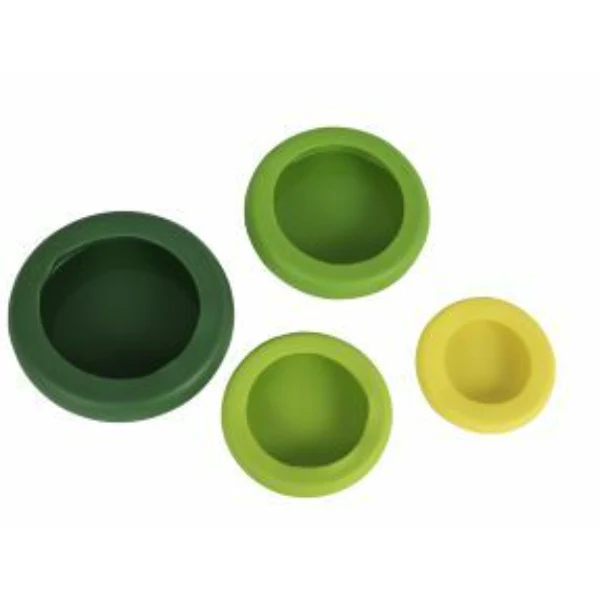 Avanti Hugger Food Saver, Green Multi Silicone – Set Of 4 - Image 2