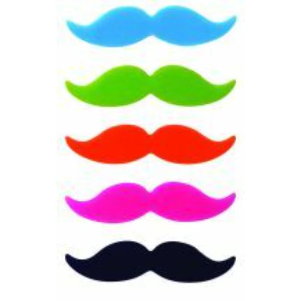 Avanti Moustache Glass Markers Made of 100% Silicone – Set Of 8