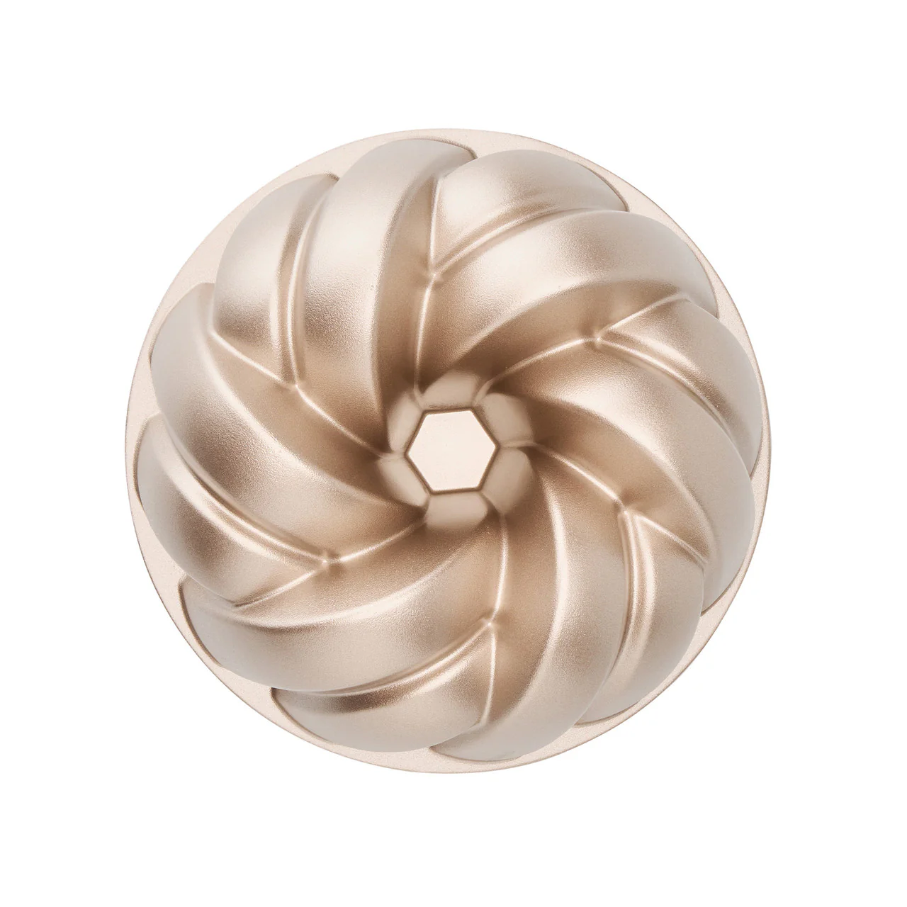Bakemaster Braided Fluted Ring Cake Pan 24 x 24 x 9.8cm - Champagne - Image 3