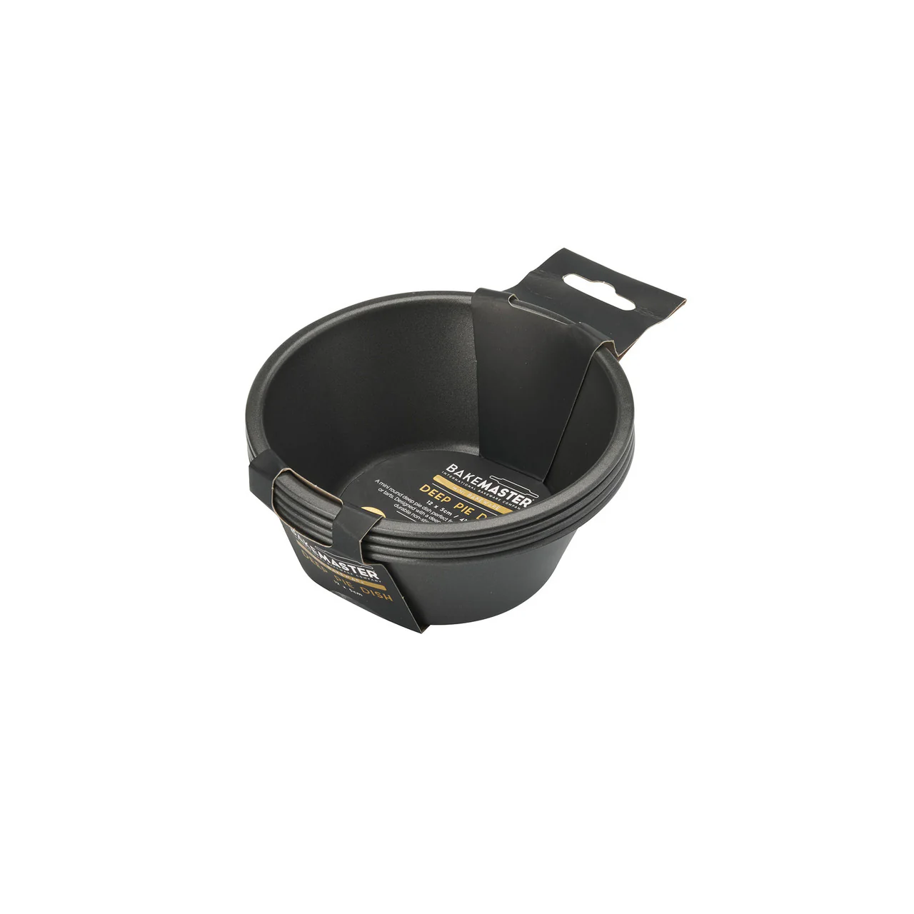 Bakemaster Deep Pie Dish Set of 4 12 x 5cm - Non-stick - Image 3
