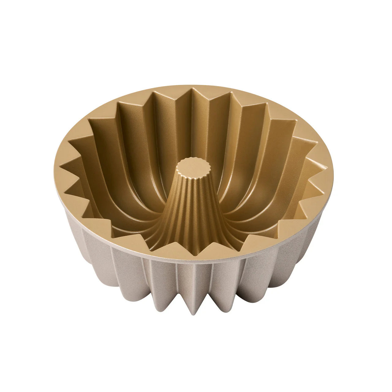 Bakemaster French Wreath Fluted Ring Cake Pan 24 x 24 x 10cm - Champagne - Image 2