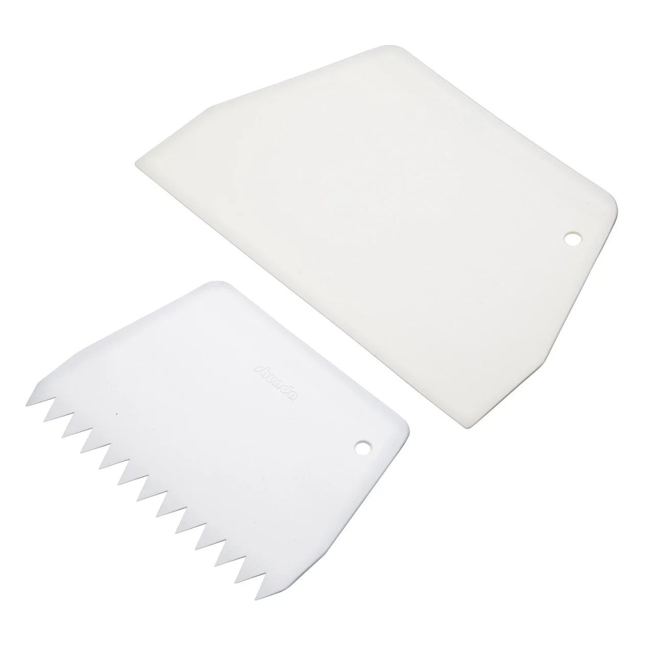 Bakemaster Icing Scraper Set 2 - 19cm X 12.5cm & 9.5cm X 13.5cm