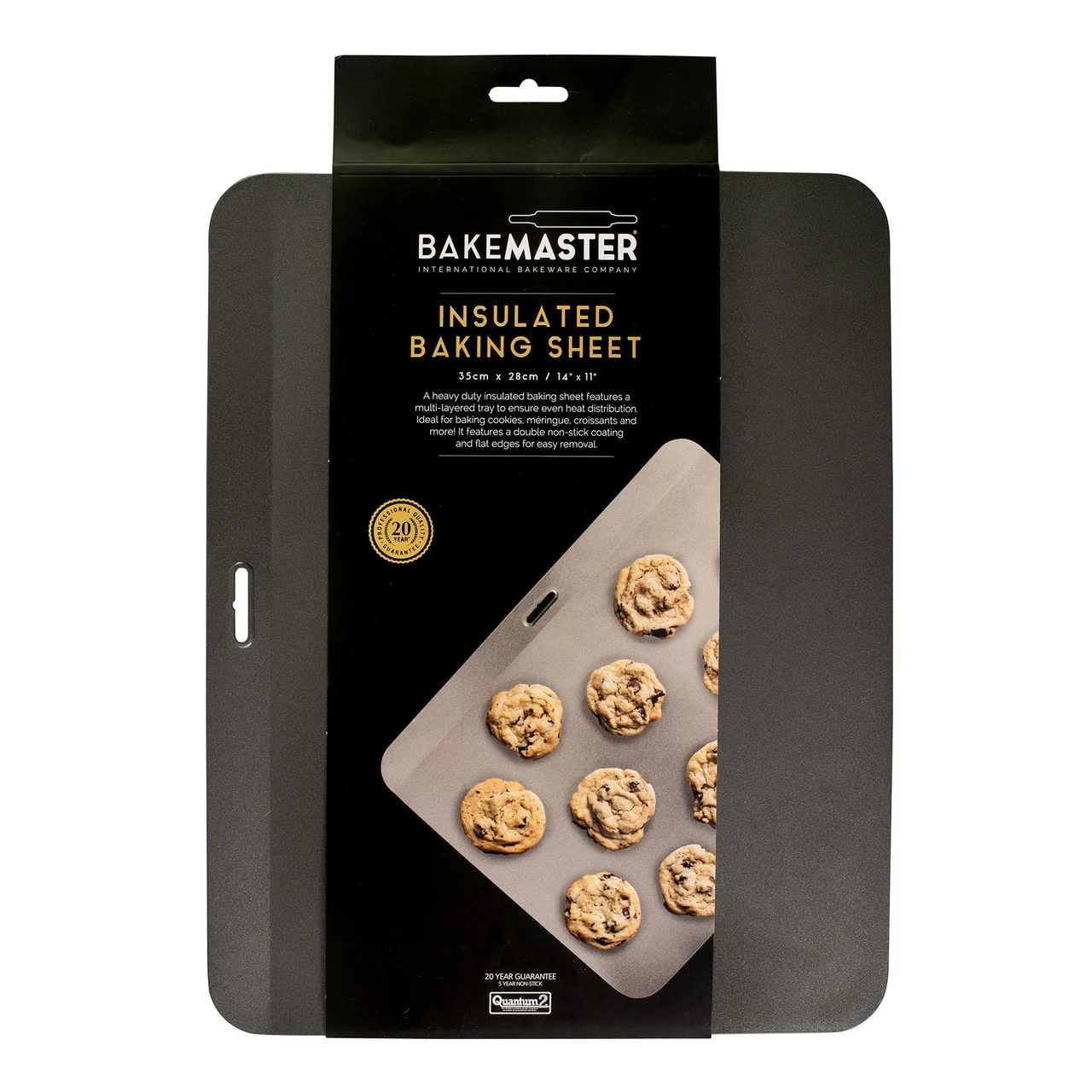 Bakemaster Non-Stick Insulated Baking Sheet, 35 X 28Cm - Image 3
