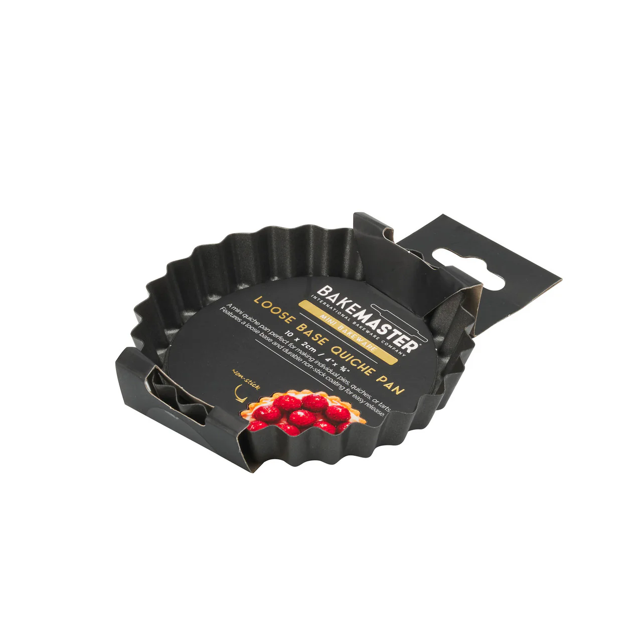 Bakemaster Loose Base Quiche Pan 10 x 2cm - Non-stick - Image 3