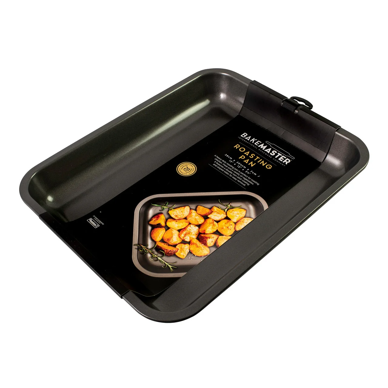 Bakemaster Non-Stick Large Roasting Pan, 39 X 31 X 5Cm - Image 2