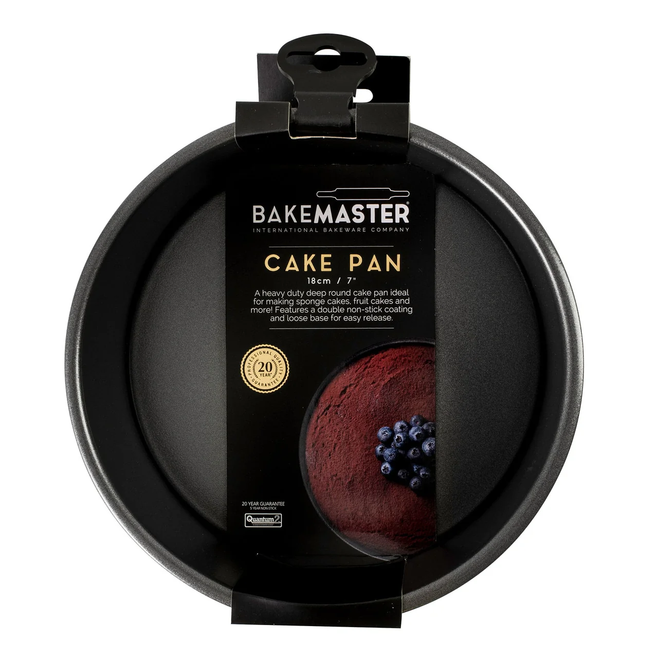 Bakemaster Non-Stick Loose Base Rnd Deep Cake Pan, 18Ã˜ X 8Cm - Image 3
