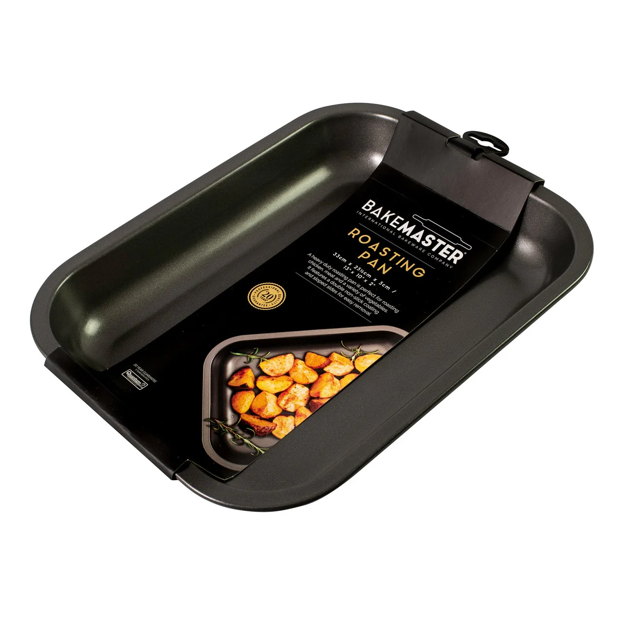Bakemaster Non-Stick Medium Roasting Pan, 33 X 25.5 X 5Cm - Image 2