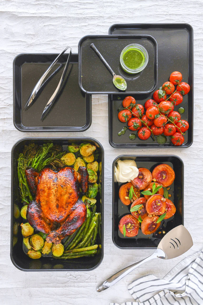 Bakemaster Professional Vitreous Enamel Roasting Pan 40 x 28 x 8cm - Non-stick - Image 3