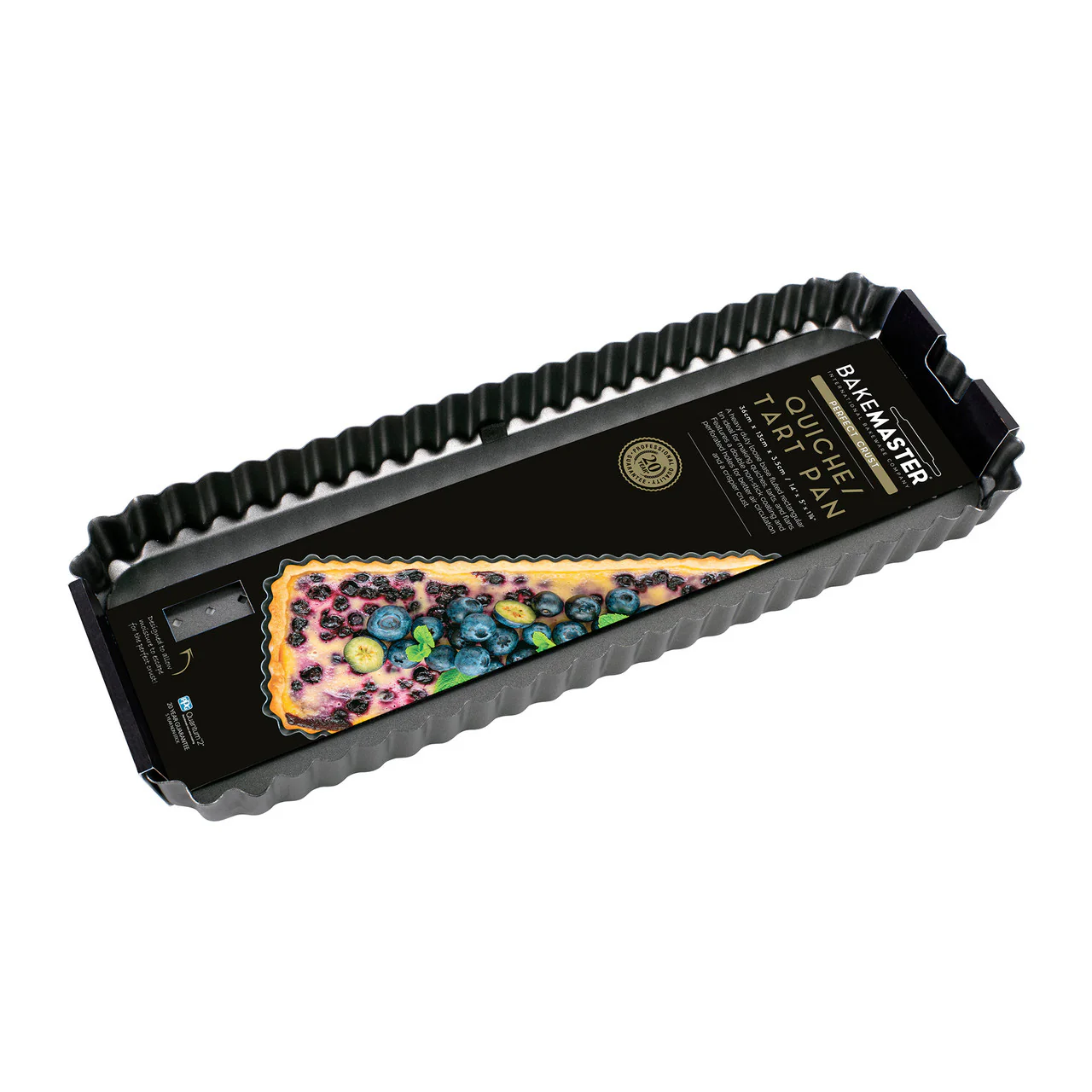 Bakemaster Quiche/Tart Pan 36cm X 13cm X 3.5cm / 14" X 5" X 1¼" - Image 2