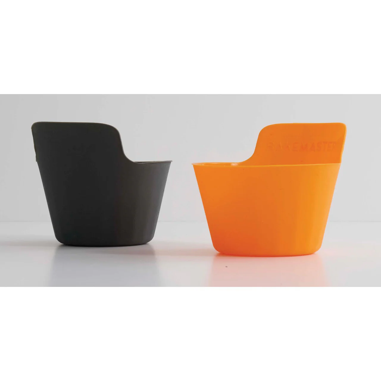 Bakemaster Silicone Baking Cups Set of 12 7 x 4cm Orange/Grey - Image 5