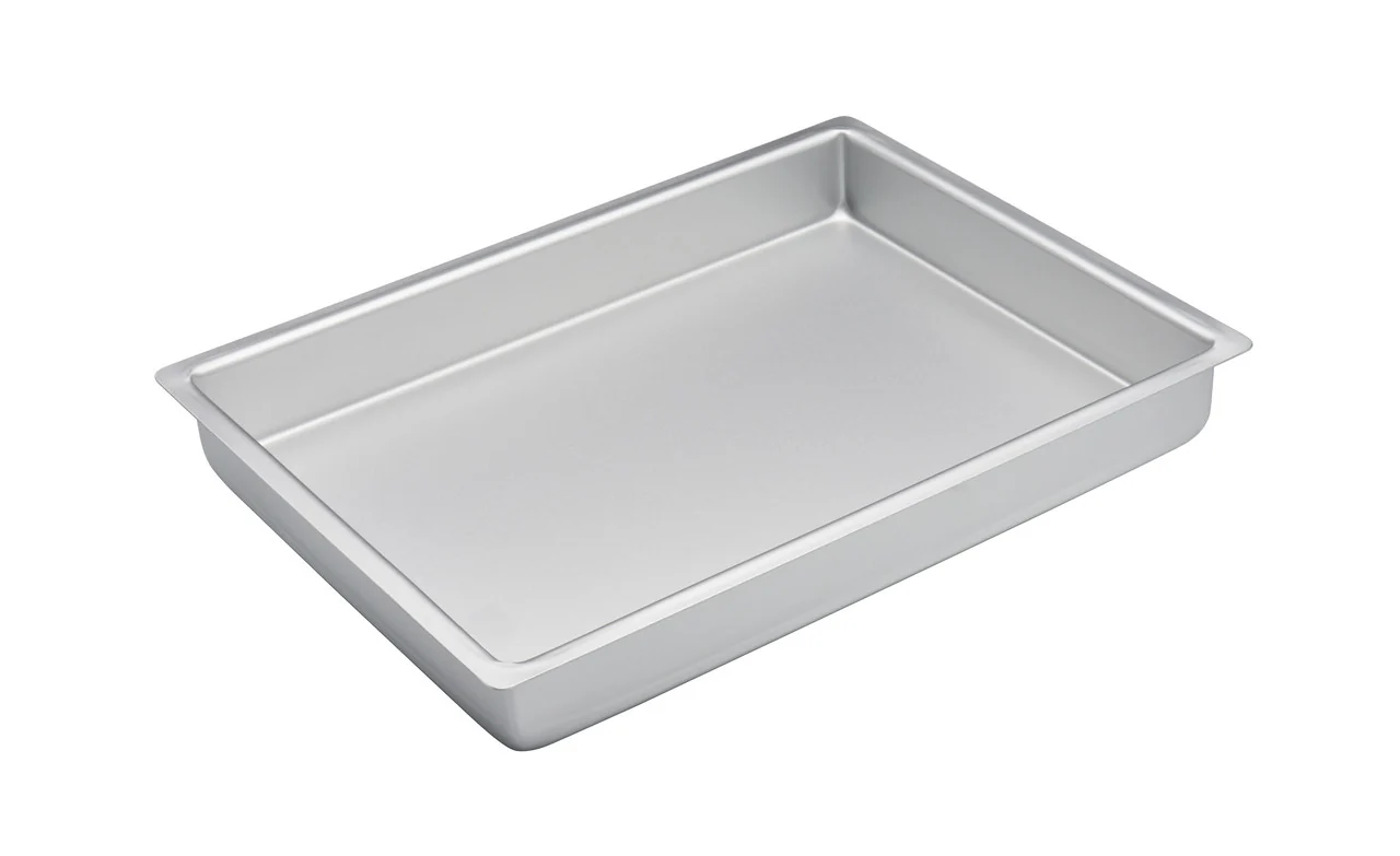 Bakemaster Silver Anodised Lamington Pan 38 x 28x5cm