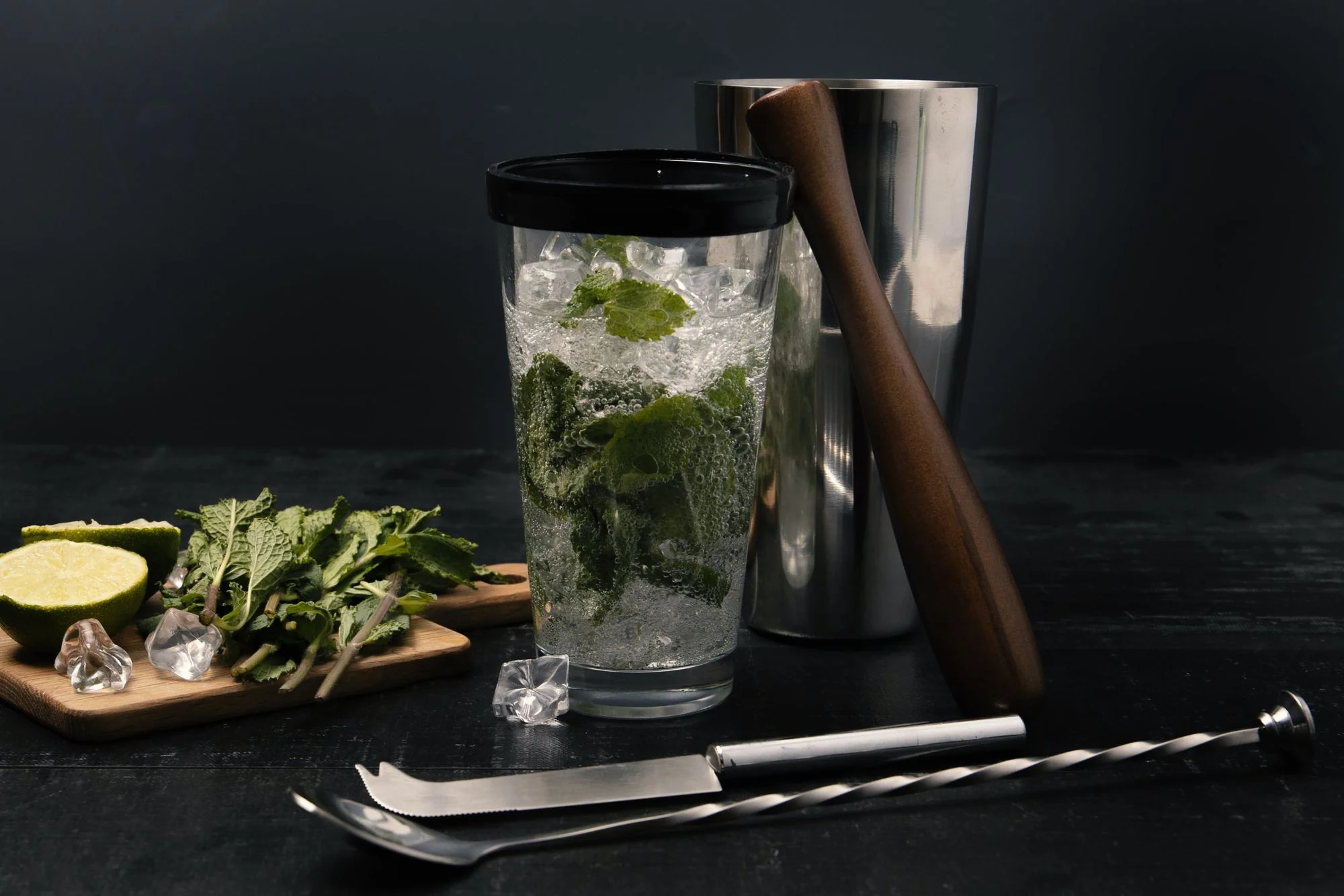 BarCraft Mojito Stainless Steel Cocktail Set - 4 Piece - Image 4