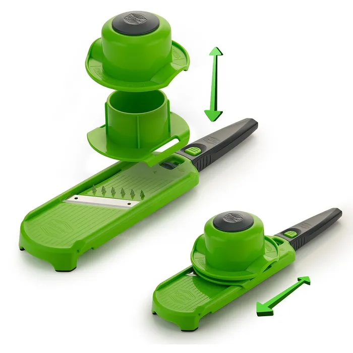 Borner Multi Dicer & Julienne Cutter Grey Green Steel Blade - Image 3