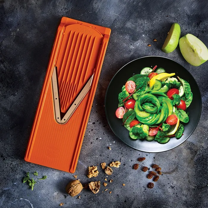 Borner V3 Vegetable Slicer TrendLine Starter Set Steel Blade Orange - Image 4