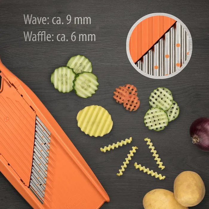 Borner Wave Waffle Cutter PowerLine Orange Steel Blade - Image 4
