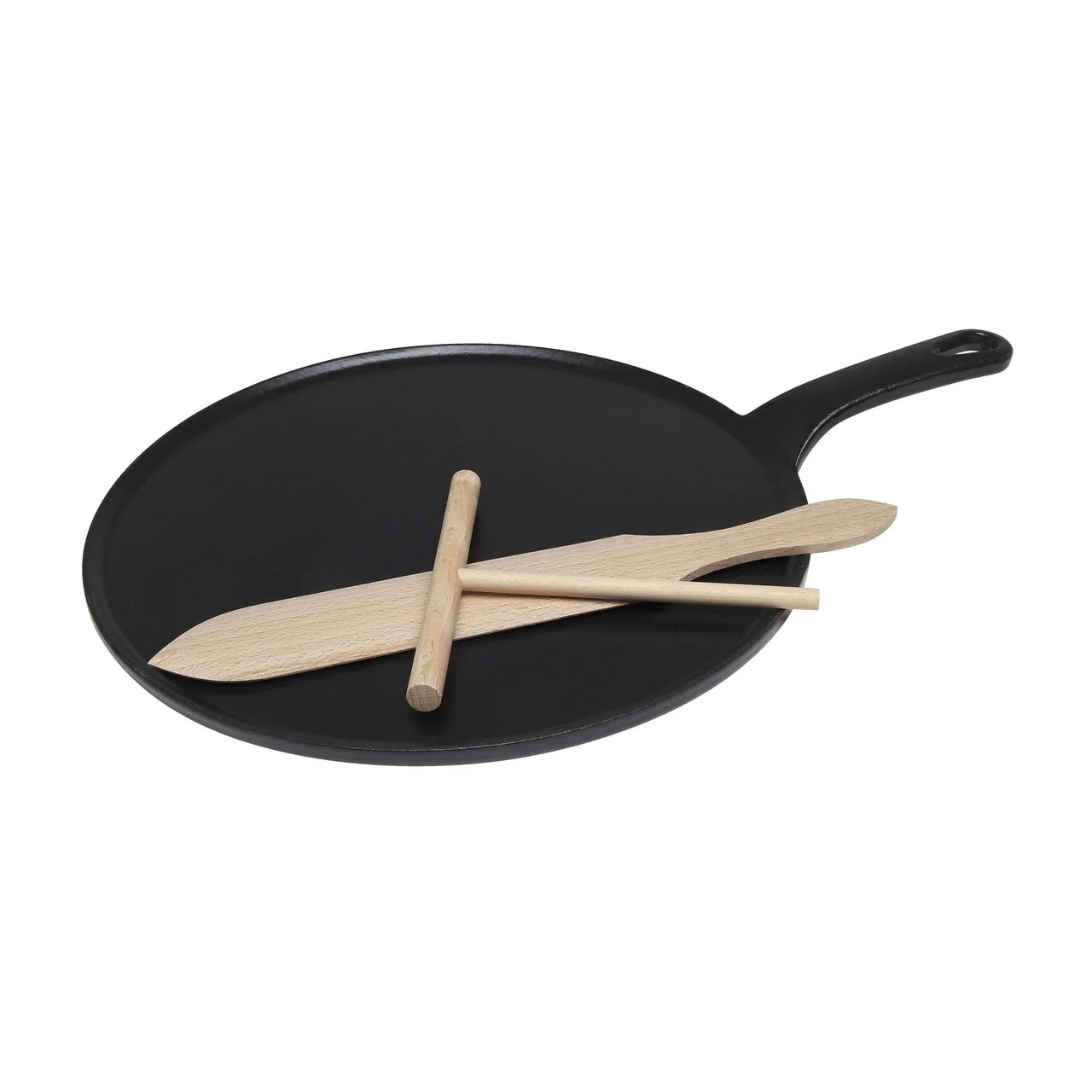 Chasseur Cast Iron Crepe Pan Black Onyx - 30cm