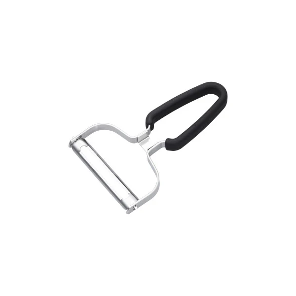 Chef Inox Vegetable Peeler Stainless Steel Black Rubber Handle 153x102mm