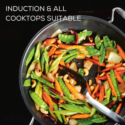 Circulon C-Series Hybrid Clad Stainless Steel Nonstick Induction Open Stirfry 32cm - Image 6