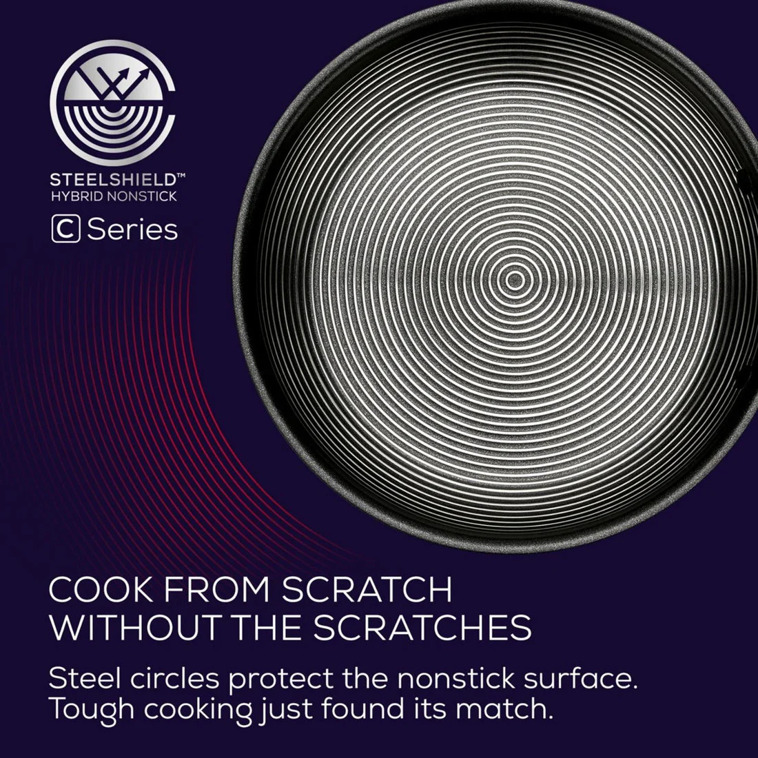 Circulon C-Series Hybrid Clad Stainless Steel Nonstick Induction Stockpot 26cm - Image 3