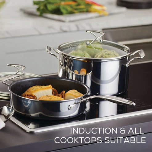 Circulon C-Series Hybrid Clad Stainless Steel Nonstick Induction Stockpot 26cm - Image 5