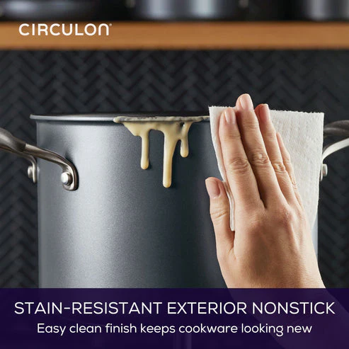 Circulon ScratchDefense A1 Nonstick Induction Covered Stockpot 24cm/7.6L - Image 6