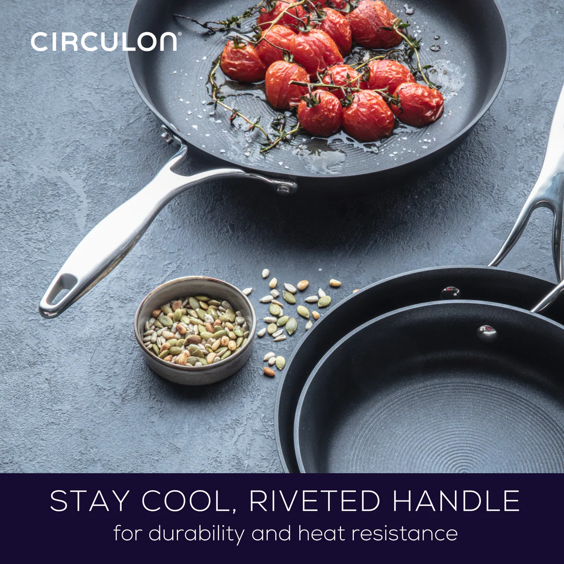 Circulon Style Nonstick Induction Skillet Triple Pack 21/25/28cm - Image 8