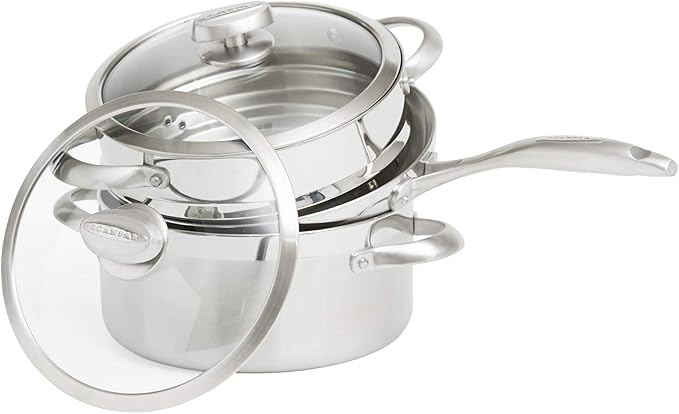 Scanpan Clad 5 Stainless Steel Steamer With Lid All Cooktops - Image 2