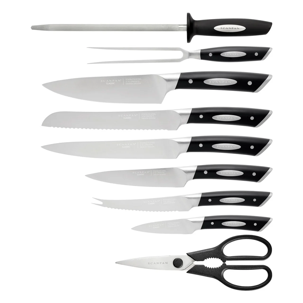 Scanpan Classic Knife Block Set German - 10 Piece - Image 2