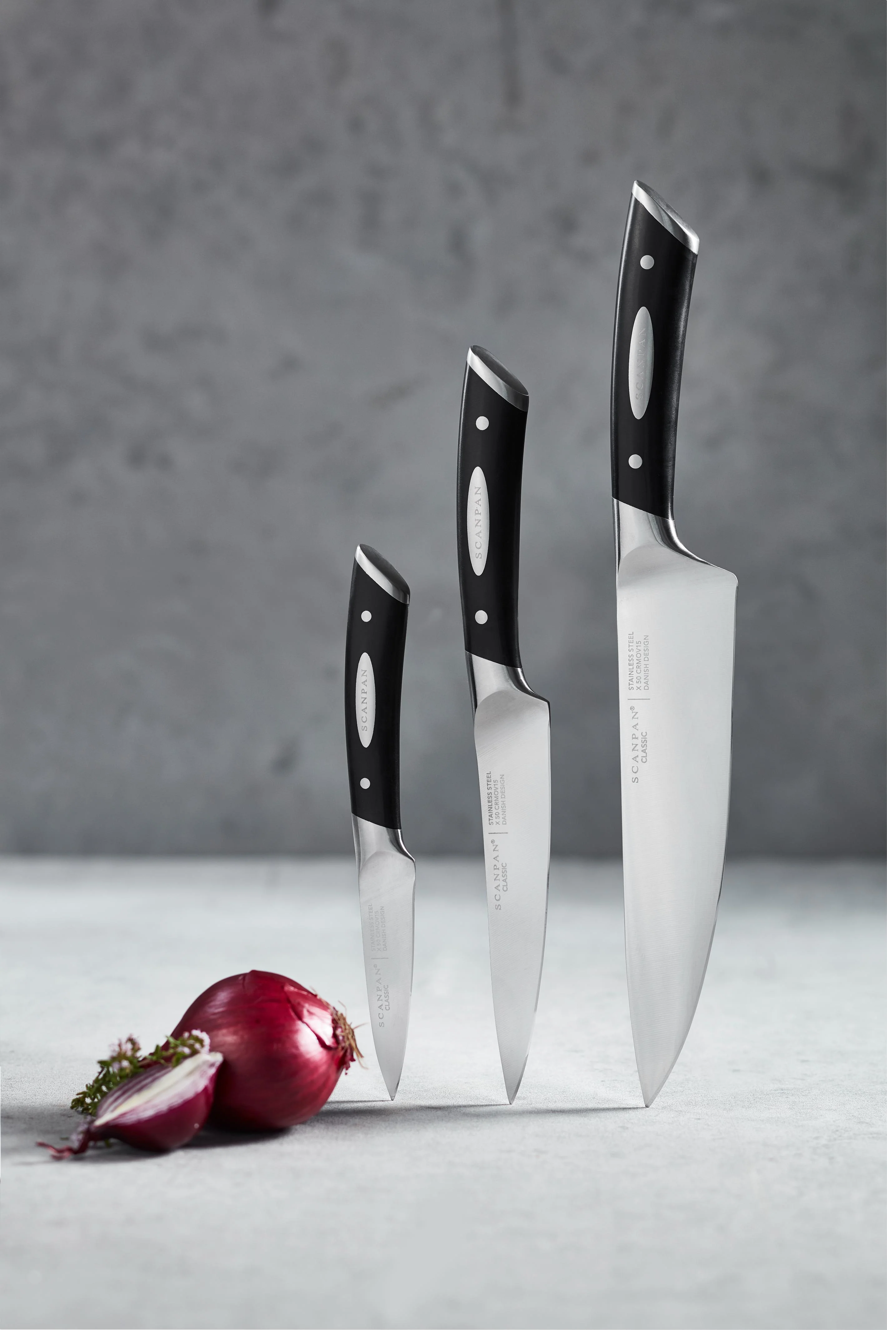 Scanpan Classic Knife Set German Stainless Steel - 3 Piece - Image 3
