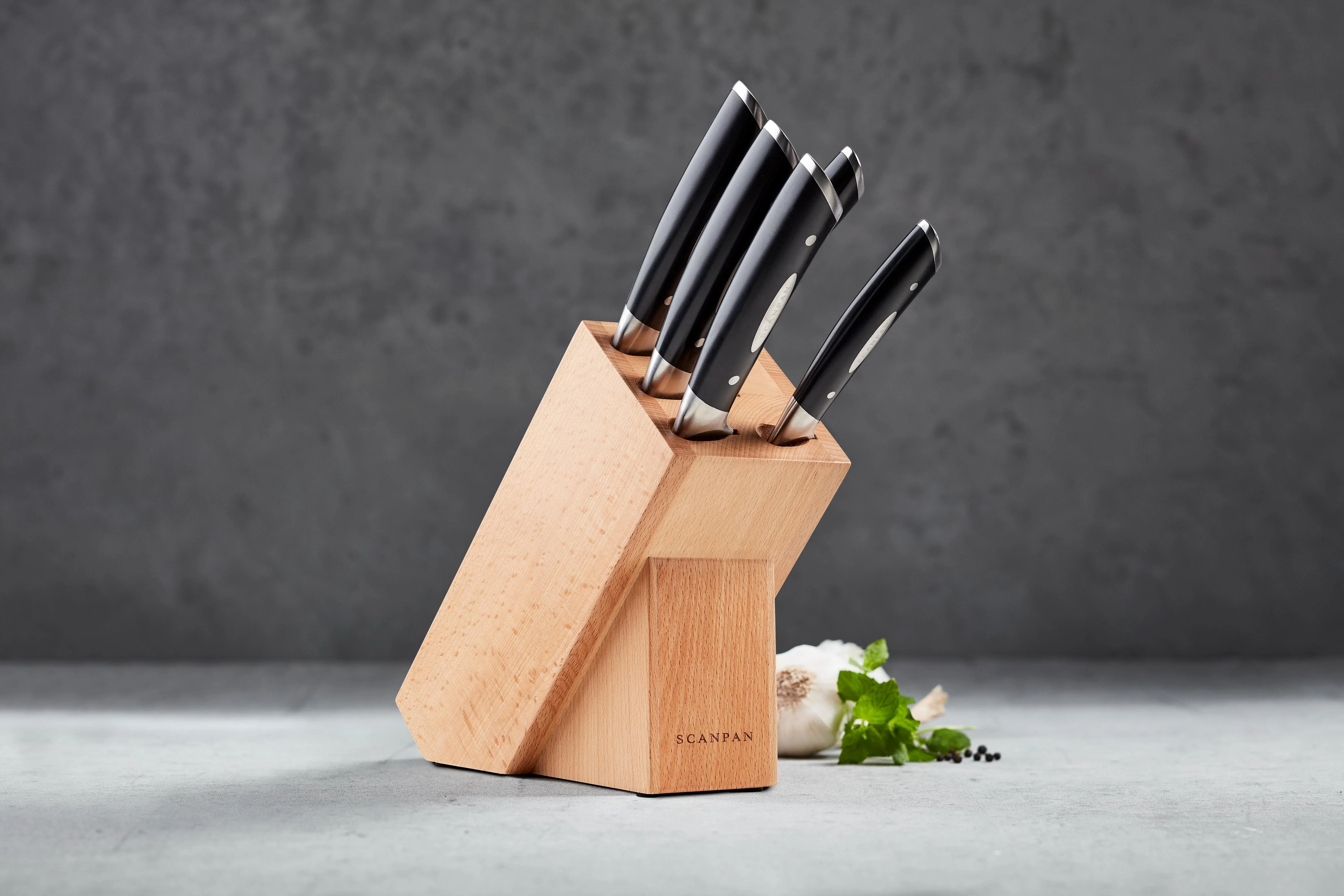 Scanpan Classic Knife Block Set German - 6 Piece - Image 4