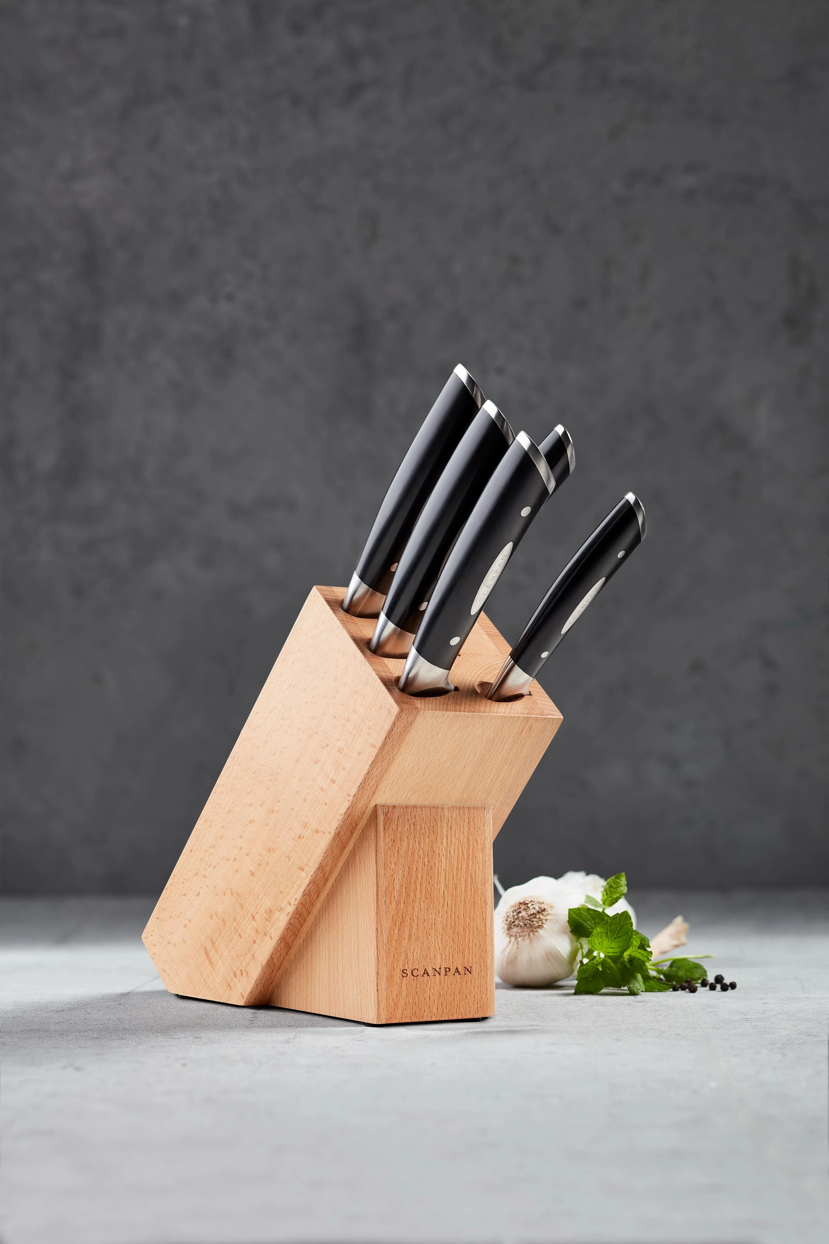 Scanpan Classic Knife Block Set German - 6 Piece - Image 5