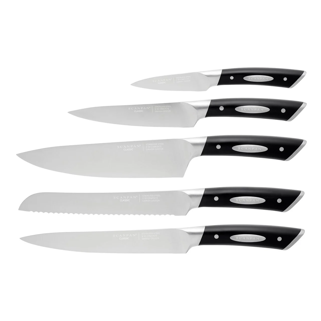Scanpan Classic Knife Block Set German - 6 Piece - Image 6