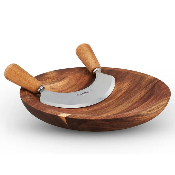 Cole & Mason Ashden Acacia Mezzaluna with Board - Image 2