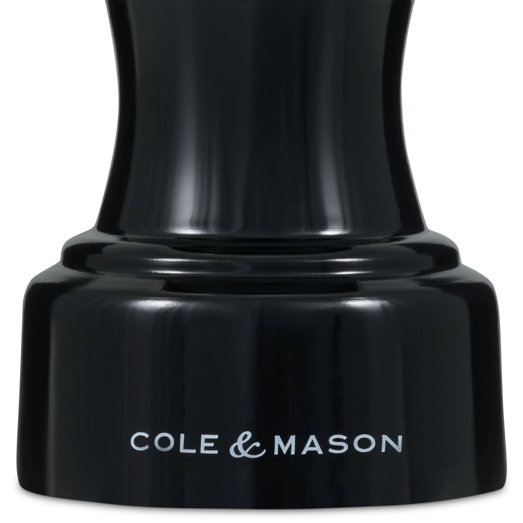 Cole & Mason Hoxton Black Gloss Pepper Mill Beech wood - 104mm - Image 4