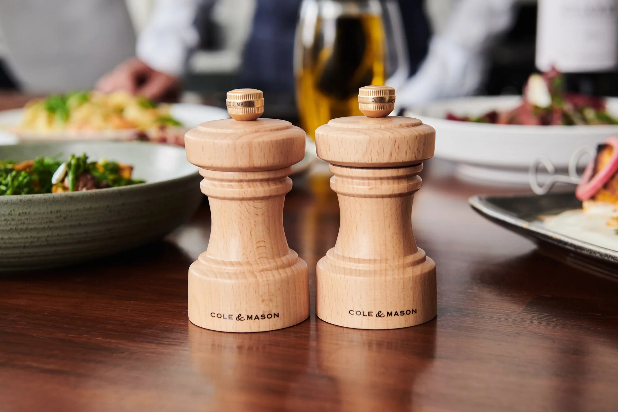 Cole & Mason Hoxton Natural Beech Pepper Mill Beech wood - 104mm - Image 6