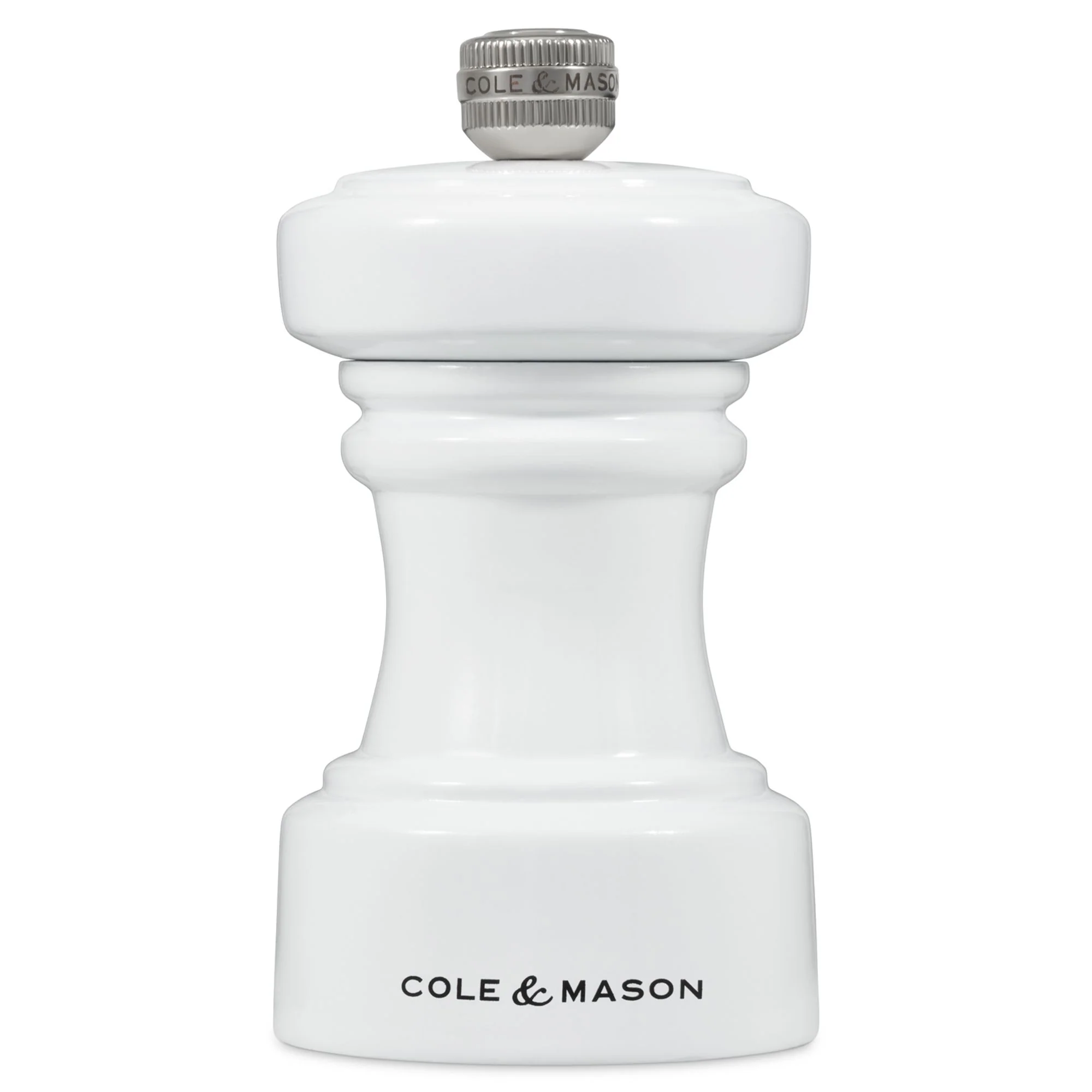 Cole & Mason Hoxton White Gloss Pepper Mill Beech wood - 104mm