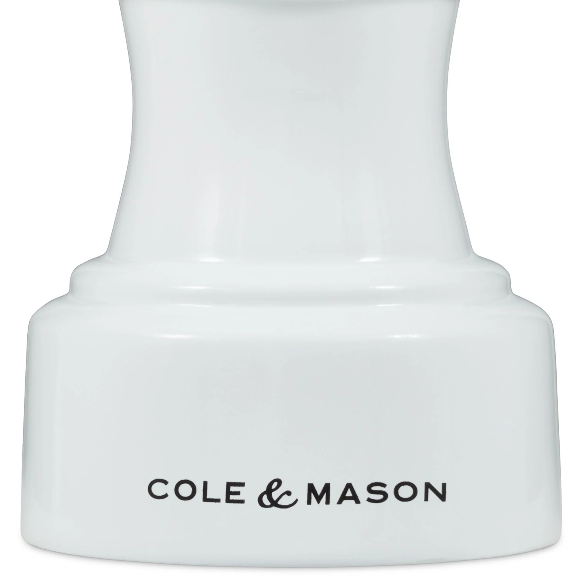 Cole & Mason Hoxton White Gloss Pepper Mill Beech wood - 104mm - Image 5