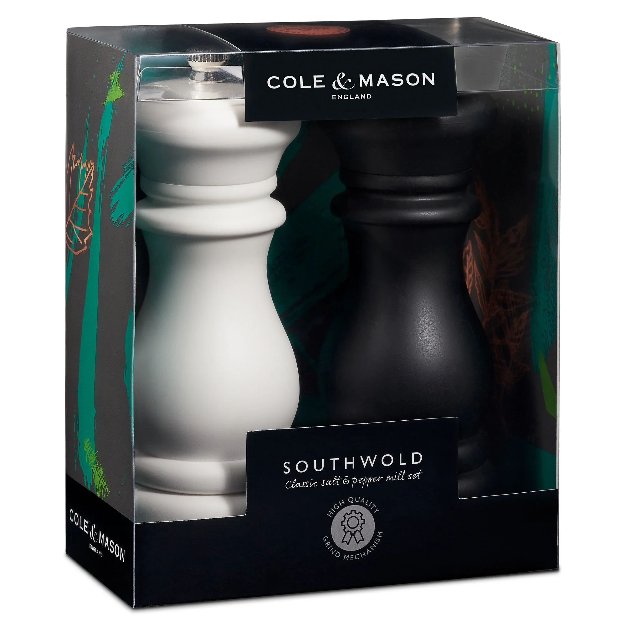 Cole & Mason Southwold Salt and Paper Mills Gift Set Grey & Gunmetal - 18.5cm - Image 3