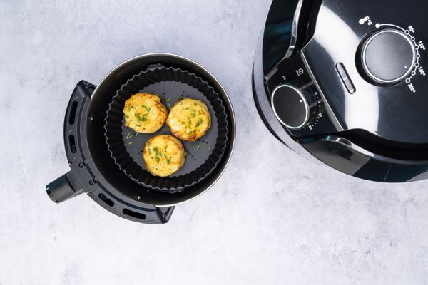 Cuisena Air Fryer Silicone Square Basket Black/Grey 21cm Set/2 - Image 4