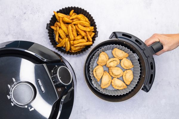 Cuisena Air Fryer Silicone Square Basket Black/Grey 21cm Set/2 - Image 5