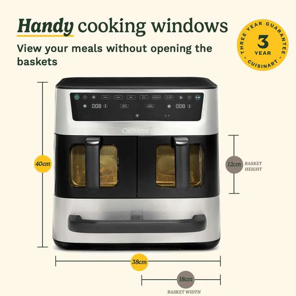 Cuisinart Tri-Zone PFAS Free Air Fryer 13.2L (AFT13XSSU) - Image 8