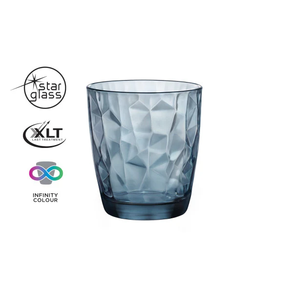 Bormioli Rocco Diamond DOF Glass Blue - 300ml - Image 2