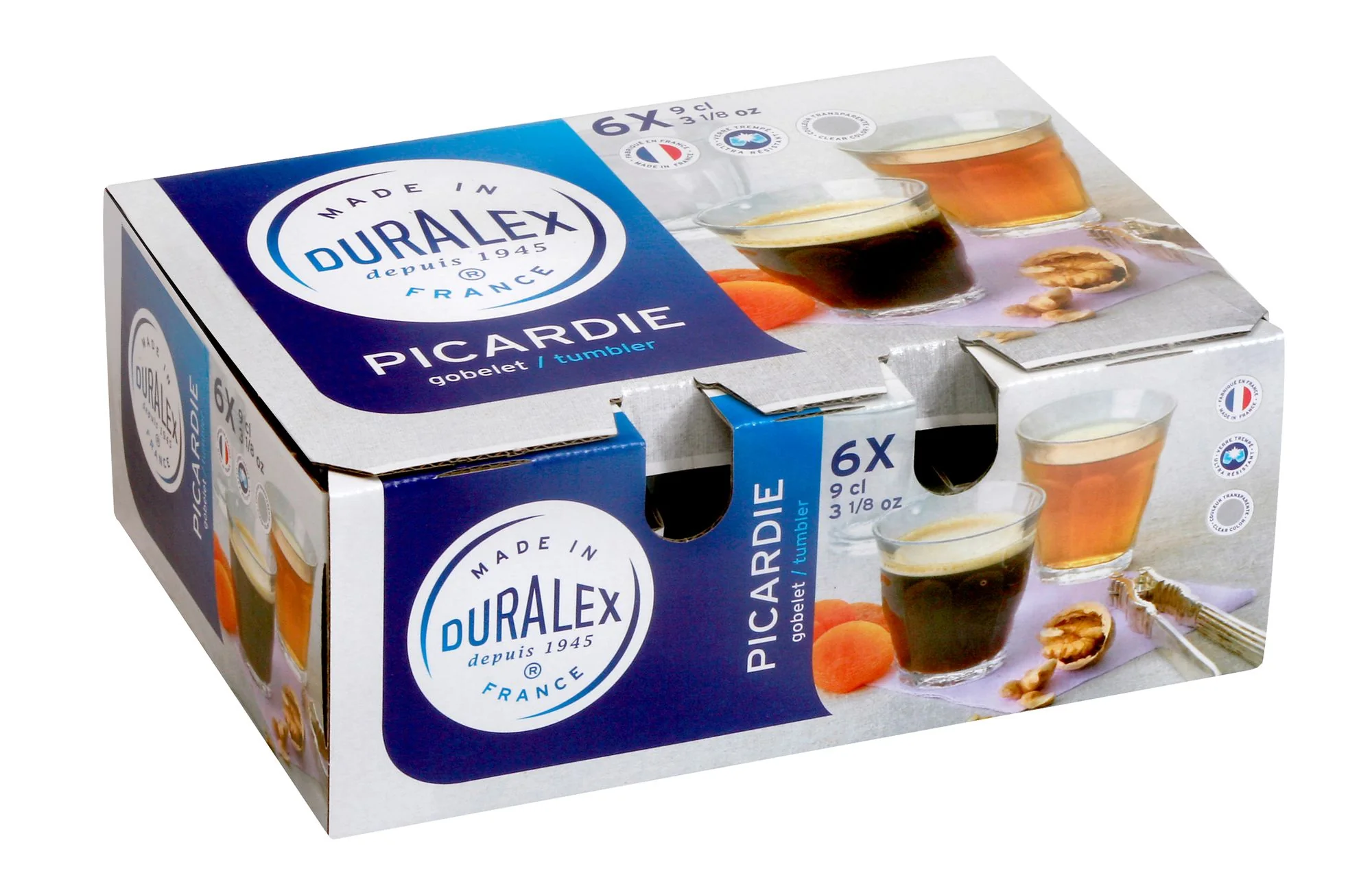 Duralex Picardie Clear Tumbler Set of 6 - 90ml - Image 2