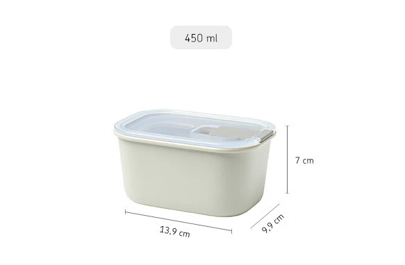 Mepal Easyclip Storage Food Container Nordic White - 450ml - Image 2