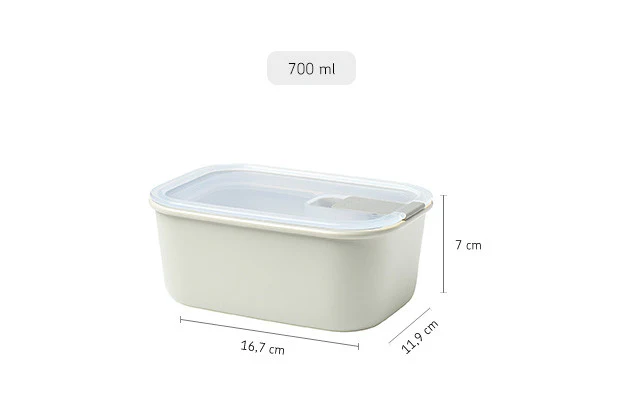 Mepal Easyclip Storage Food Container Nordic White - 700ml - Image 2